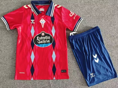 Kids 2026/27 RC Celta de Vigo 2nd Away Red Kids/Youth Soccer Uniform-1040