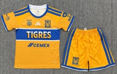 Kids 2026/27 Tigres UANL Home Yellow Kids/Youth Soccer Uniform-522/208