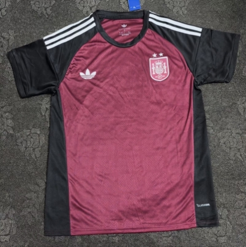2 Star 2026/27 Spain Goalkeeper Red Thailand Soccer Jersey AAA-47