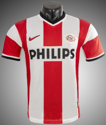 98/99 Retro Version PSV Eindhoven Home Red & White Soccer Jersey AAA-1041