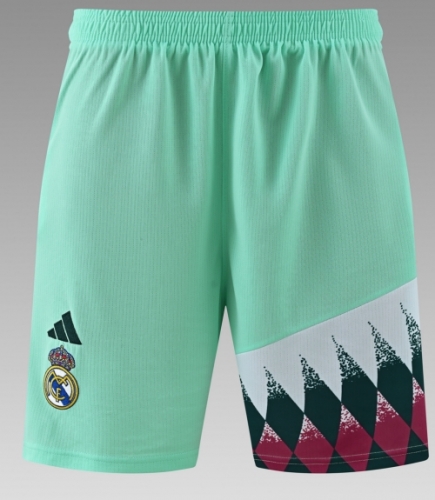 2026/27 Retro Rea Madrid Green Thailand Soccer Training Shorts-418