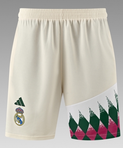 2026/27 Retro Rea Madrid Rice Yellow Thailand Soccer Training Shorts-418