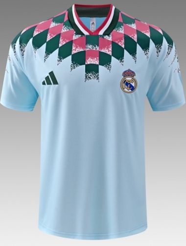 2026/27 Retro Real Madrid Blue Thailand Soccer Training Jerseys-418