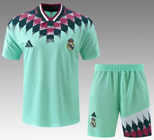 2026/27 Retro Real Madrid Green Thailand Soccer Training Jerseys Uniform-418