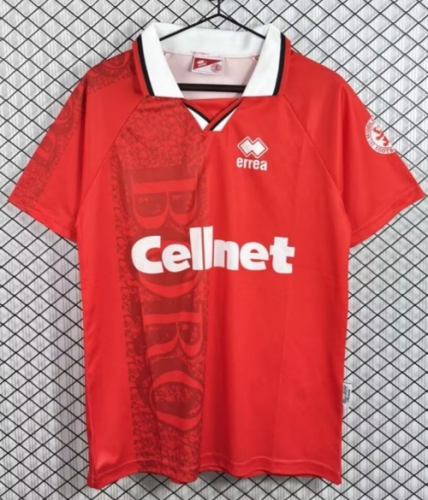 96/97 Retro Version Middlesbrough Home Red Soccer Jersey AAA-503