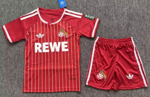 Kids 2026/27 FC Köln Away Red Kids/Youth Soccer Uniform-JY