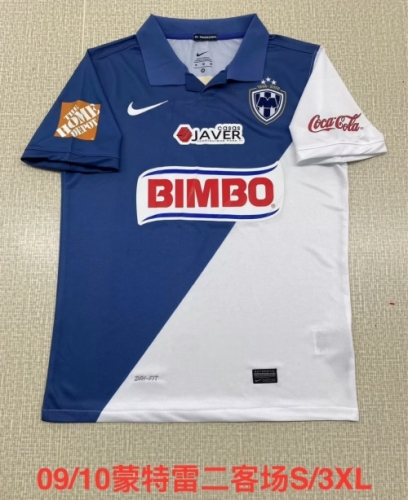 09/10 Retro Version Monterrey 2nd Away Blue & White Thailand Soccer Jersey AAA-2041