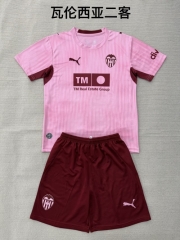 Kids 2026/27 Valencia 2nd Away Pink Kids/Youth Soccer Uniform-208
