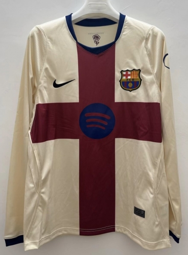 2026/27 Barcelona 3nd Away Yellow & Red Thailand LS Soccer Jeesey AAA-410