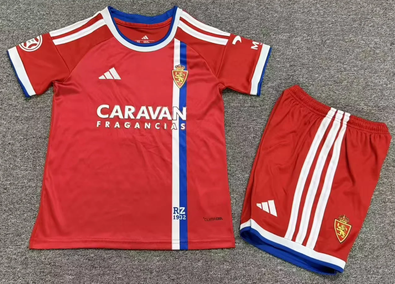 Kids 2026/27 Real Zaragoza Away Red Kids/Youth Soccer Uniform-1040