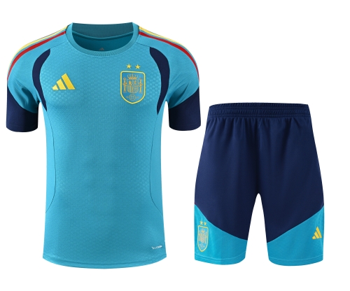 2026/27 Spain Blue Thailand Soccer Training Jerseys Uniform-418