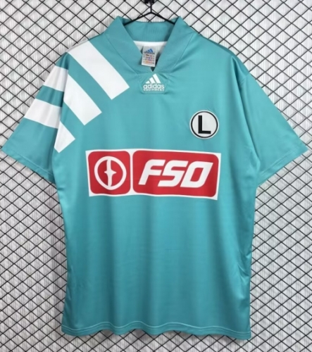94/95 Retro Version Legia Warszawa Home Lake Blue Thailand Soccer Jersey AAA-503
