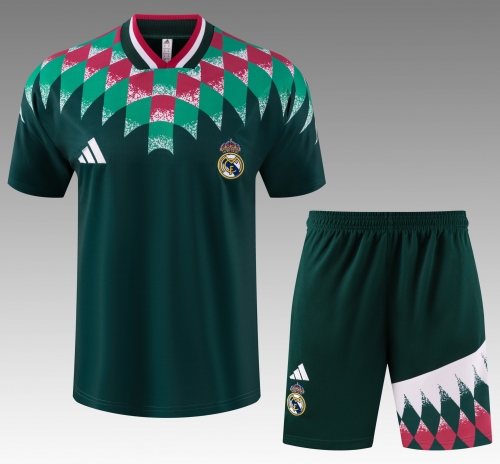 2026/27 Retro Real Madrid Green Thailand Soccer Training Jerseys Uniform-418