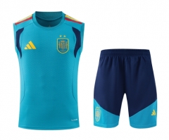 2026/27 Spain Blue Thailand Soccer Training Vest Set-418