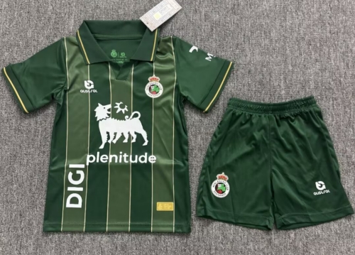 Kids 2026/27 Racing de Santander Away Green Kids/Youth Soccer Uniform-JY