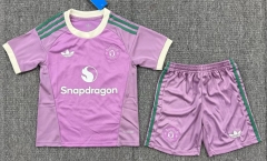 Kids 2026/27 Man United Goalkeeper Purple Kids/Youth Soccer Uniform-522/BL/530