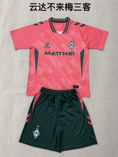 2026/27 SV Werder Bremen 3nd Away Pink & Red Soccer Uniform-208