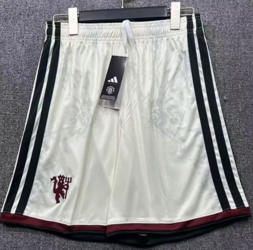 2026/27 Manchester United 2nd Away Rice White Thailand Soccer Shorts-315