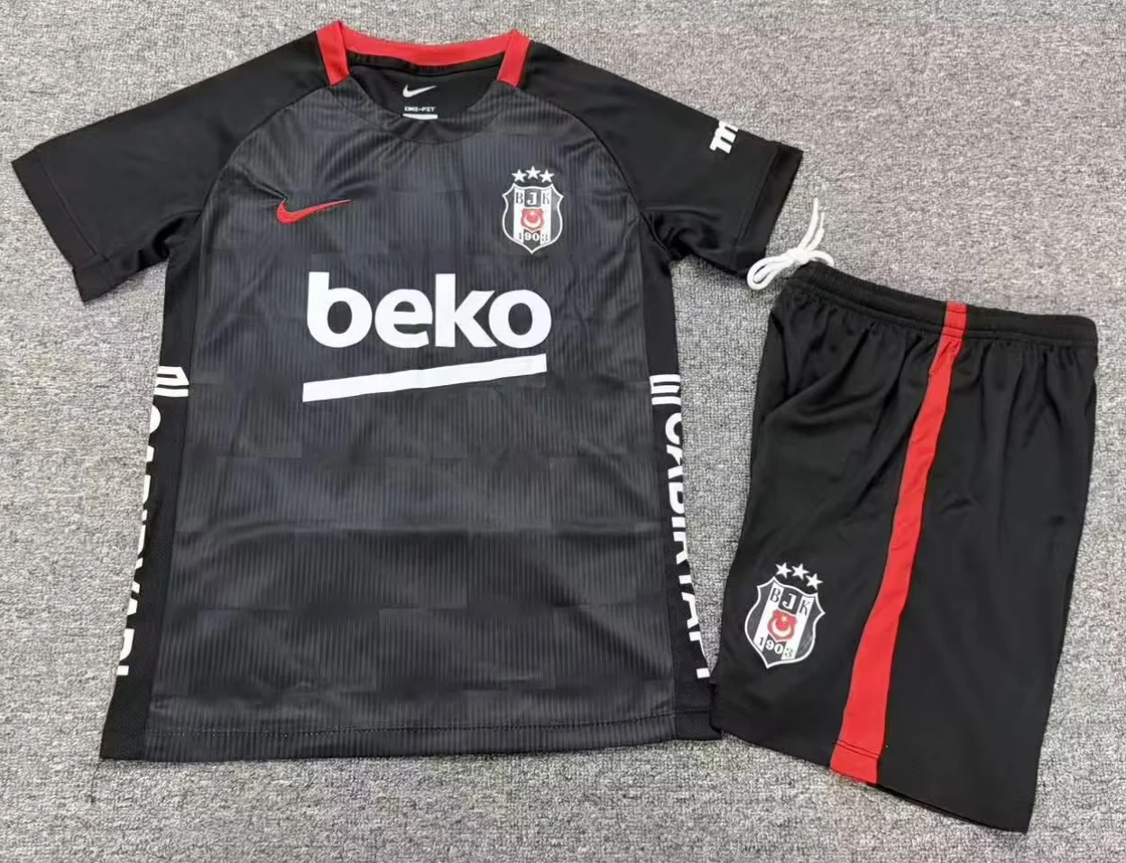 Kids 2026/27 Beşiktaş 2nd Away Black Kids/Youth Soccer Uniform-1040