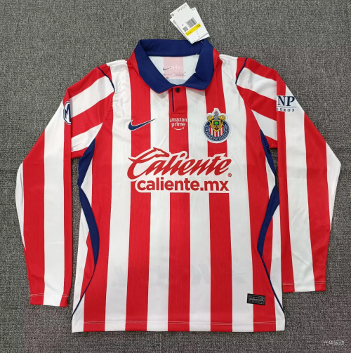 2026/27 Deportivo Guadalajara Home Red & White LS Thailand Soccer Jersey AAA-25