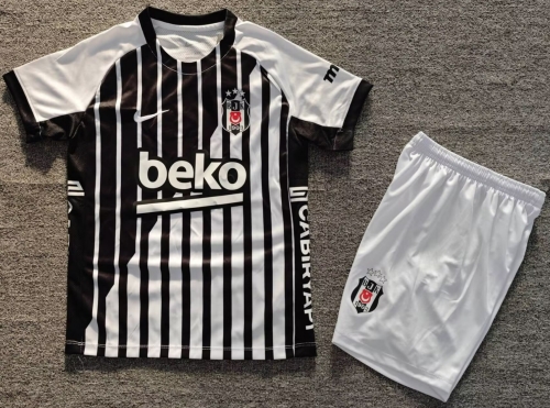 Kids 2026/27 Beşiktaş Away Black & White Kids/Youth Soccer Uniform-1040