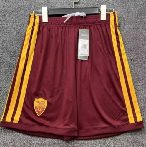 2026/27 Roma Home Red Thailand Soccer Shorts-315