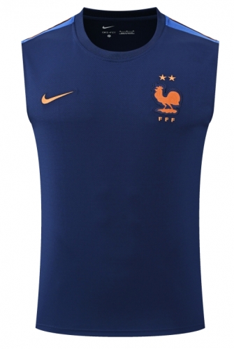 2026/27 France Royal Blue Training Thailand Soccer Vest-418