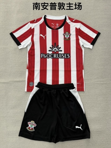 Kids 2026/27 Southampton Home Red & White Kids/Youth Soccer Uniform-208