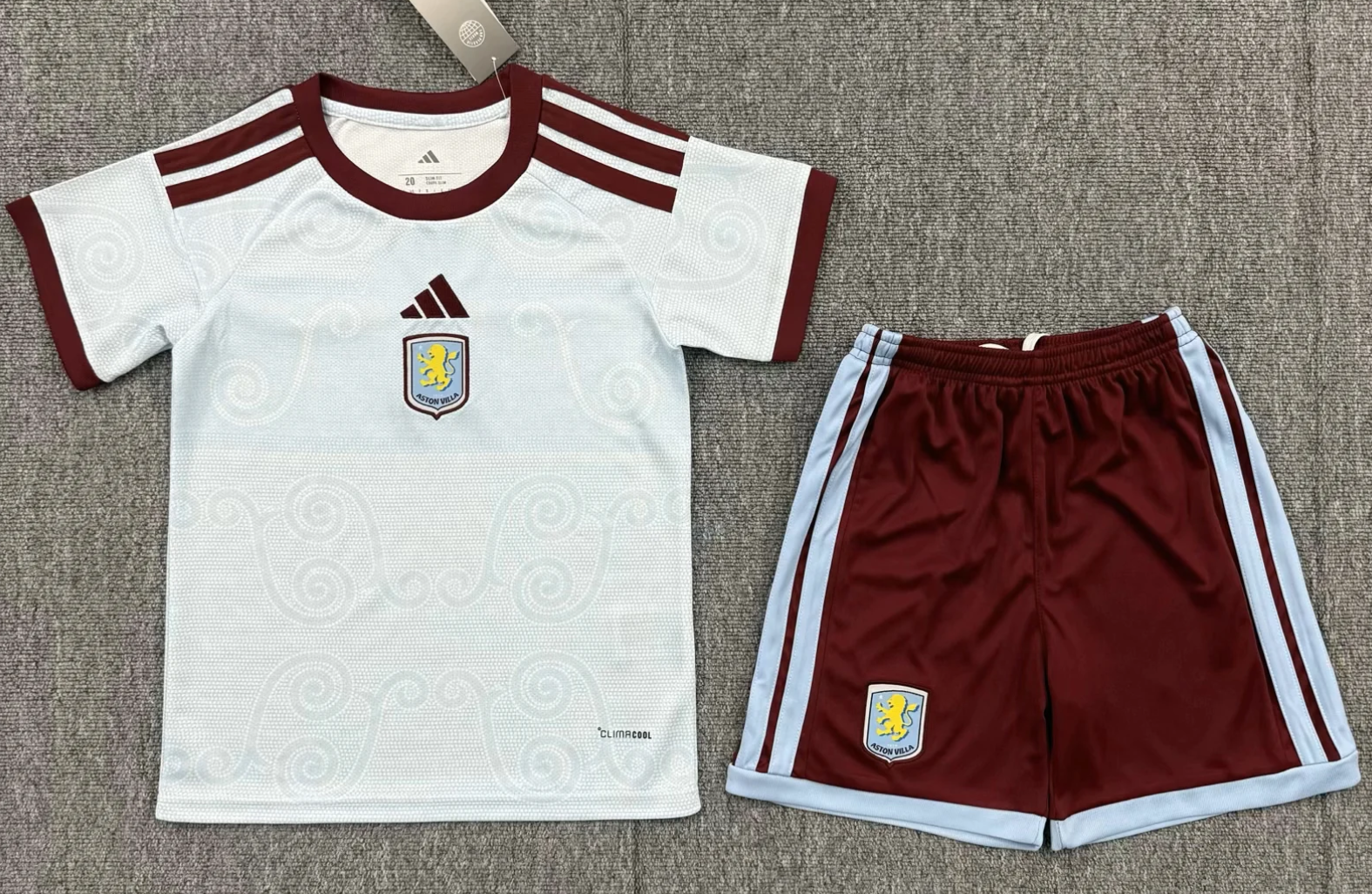 Kids 2026/27 Aston Villa 2nd Away Gray & White Kids/youth Soccer Uniform-BL/522