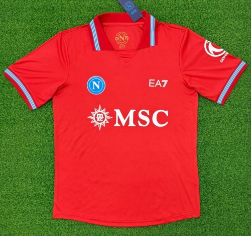 2026/27 Napoli 2nd Away Red Thailand Soccer Jersey AAA-47/312/320