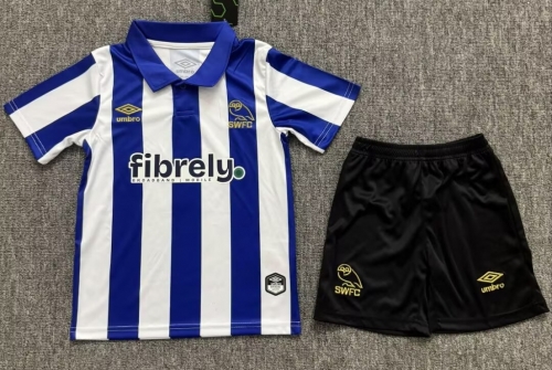 Kids 2026/27 Sheffield Home Blue & White Kids/Youth Soccer Uniform-1040/JY