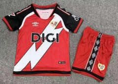 Kids 2026/27 Rayo Vallecano Away Red Kids/Youth Soccer Uniform-1040