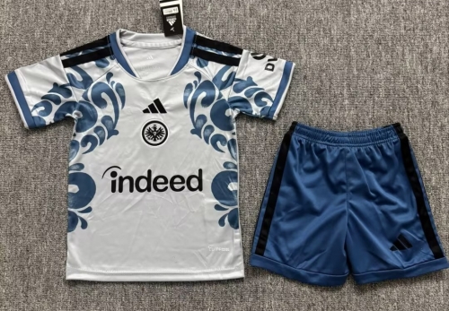 Kids 2026/27 Frankfurt 2nd Away Light Blue Kids/Youth Soccer Uniform-JY
