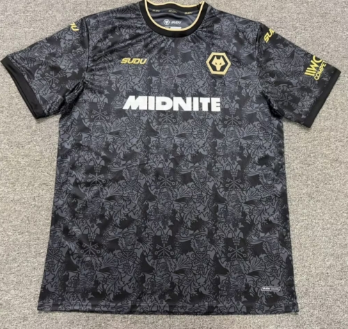 2026/27 Wolverhampton Wanderers 2nd Away Black Thailand Soccer Jersey AAA-1040