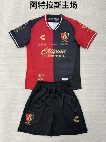 Kids 2026/27 Atlas FC Home Black & Red Kids/Youth Soccer Uniform-208