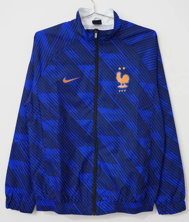 2026/27 France Blue Windbreaker Hoodies Top-66