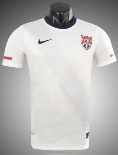 2010 Retro Version USA Home White Thailand Soccer Jersey-1041