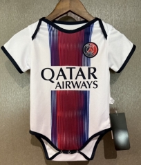 (Size 9/12 )2026/27 Paris SG Away White Baby Soccer Uniform-308