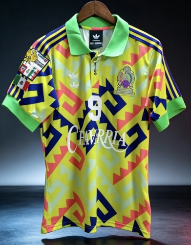 2026/27 Retro Jointed Version Mexico Yellow Thailand Soccer Jerseys AAA-709