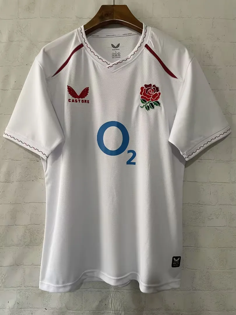 2026/27 England Home White Thailand Rugby Shirts-805