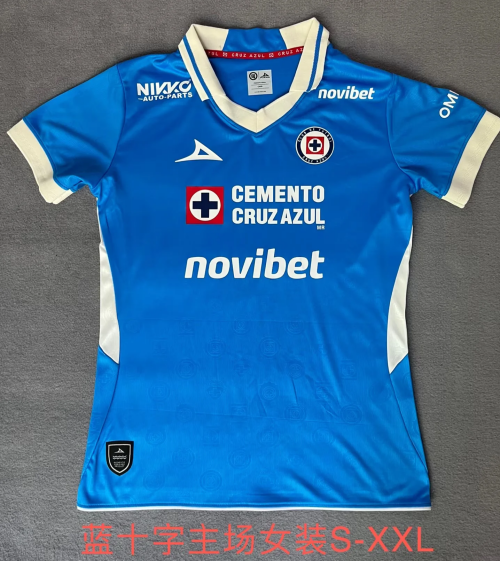 2026/27 Cruz Azul Home Blue Thailand Female Soccer Jersey-2146