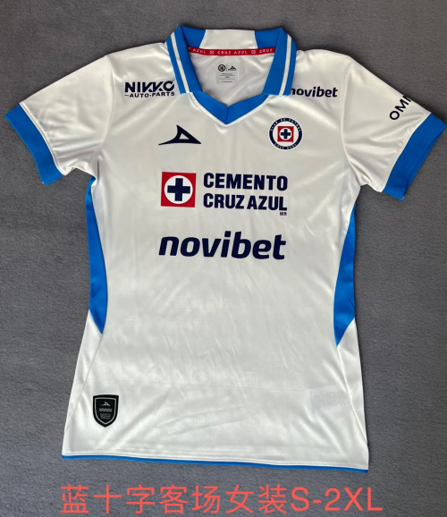2026/27 Cruz Azul Away White Thailand Female Soccer Jersey-2146