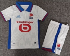 Kids 2026/27 Lille OSC Away White Kids/Youth Soccer Uniform-1040
