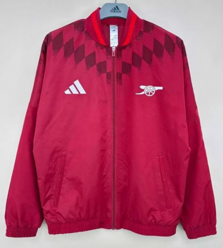 2026/27 Arsenal Red Windbreaker Hoodies Top-C1