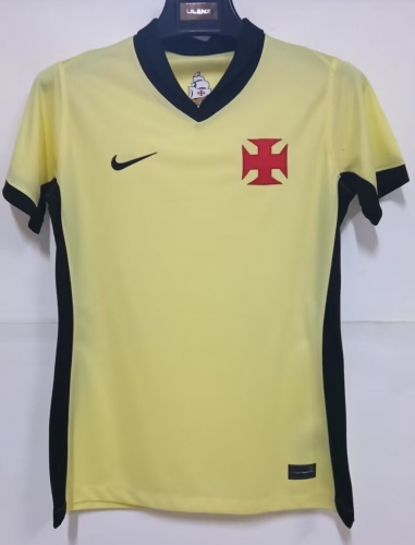 2026/27 CR Vasco da Gama 2nd Away Yellow Female Soccer Jersey AAA-1116