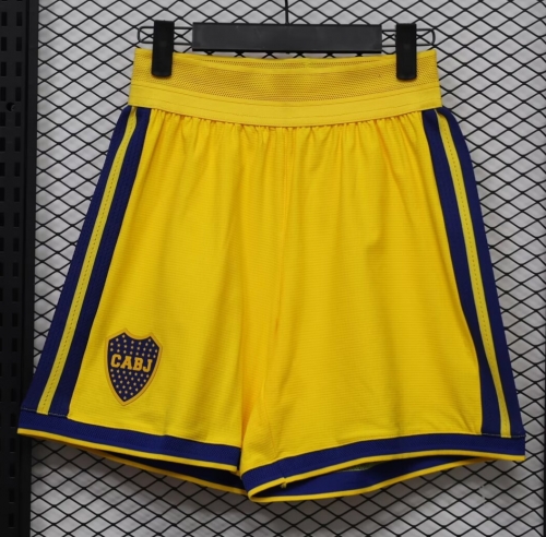 Player Version 2026/27 Boca Juniors Away Yellow Thailand Soccer Shorts-88