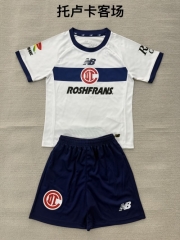 Kids 2026/27 Toluca FC Away White Kids/Youth Soccer Uniform-208