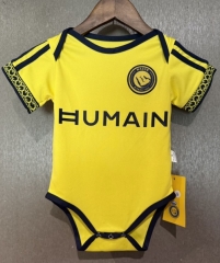 (Size 9-12) Kids 2026/27 Al-Nassr FC Home Yellow Baby Soccer Uniform-308