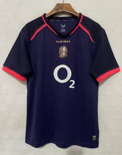 2026 England Away Royal Blue Thailand Rugby Shirts-805