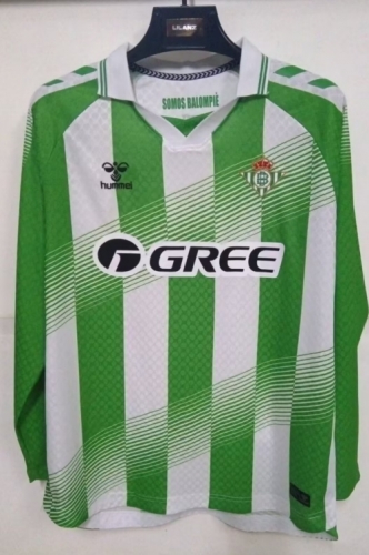 2026/27 Real Betis Home White and Green LS Thailand Soccer Jersey AAA-1116